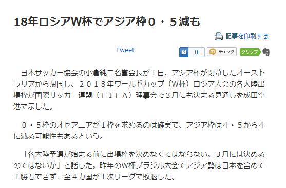 大洋洲足联不满世界杯席位分配:亚足联凭啥4.5名额?