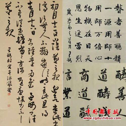 河南省教育界著名青年书法家王玮